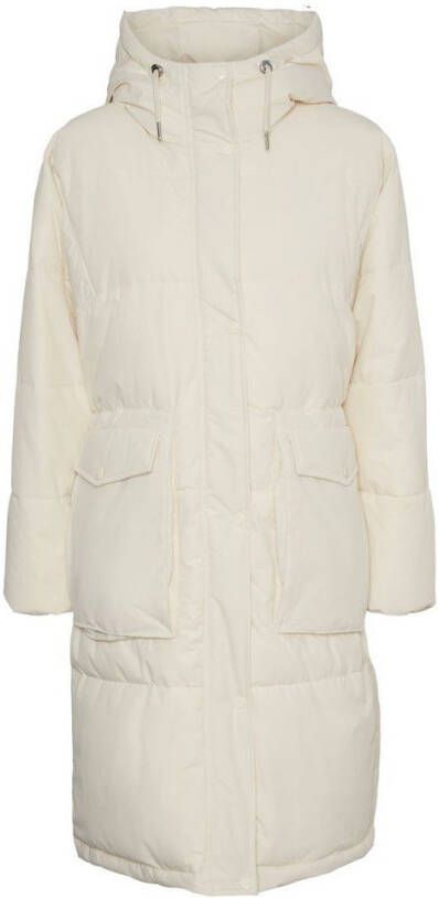 Vero Moda Vmelanor Long Padded Jacket , Beige, Dames