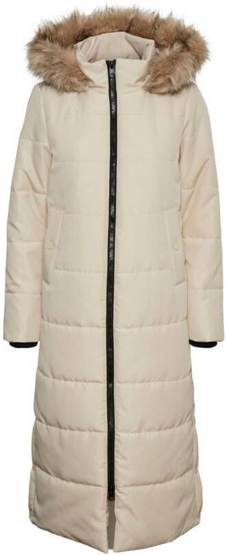 Vero Moda Lange laag met capuchon , Beige, Dames