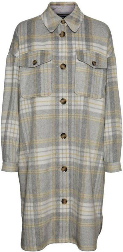 Vero Moda Korte jas VMNELLY CHECK LONG COAT