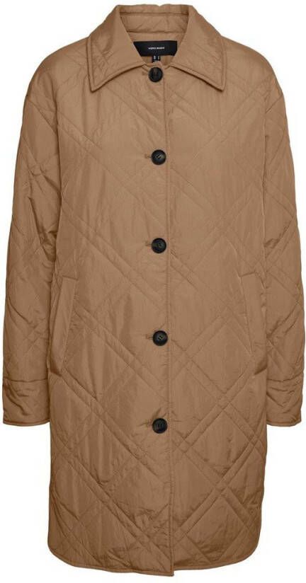 Vero Moda Lange jas gewatteerde