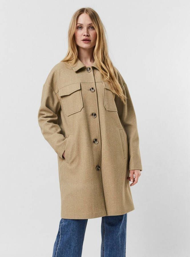 Vero Moda Dafneray Coat , Beige, Dames