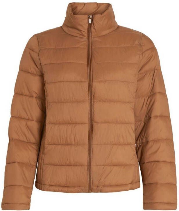 Vila Gewatteerde jas hoge hals