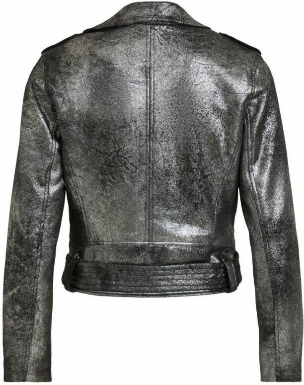 Vila Imitatieleren jack bikerlook