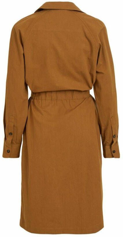 Vila Lange jas dubbele knopenrij en strikceintuur