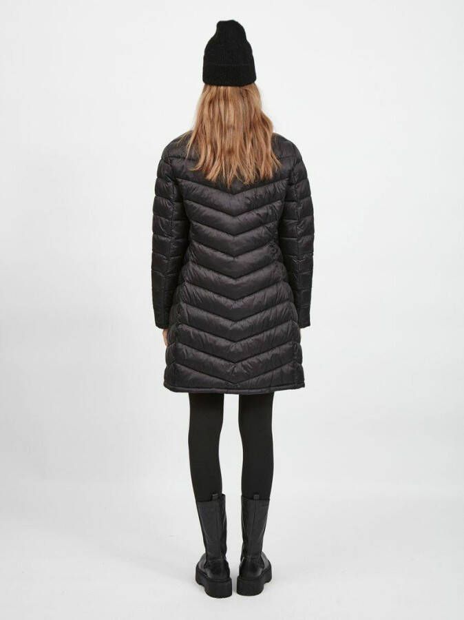 Vila Visibiria NEW Long Jacket/Pb , Zwart, Dames