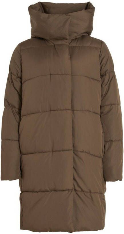 Vila Lange jas hoge kraag gewatteerde