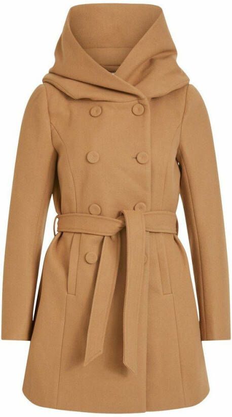 Vila Lange jas knoopriem capuchon
