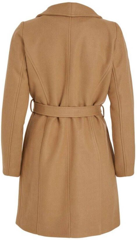 Vila Lange jas knoopriem in de taille