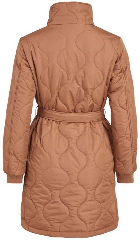 Vila Lange jas strikceintuur doorgestikte