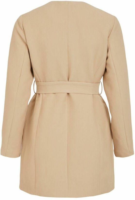 Vila Lange jas strikceintuur in de taille