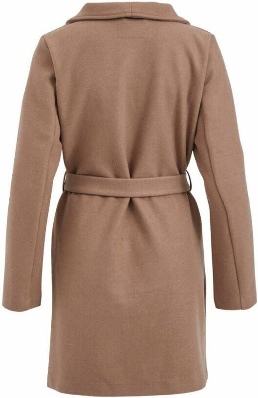 Vila Lange jas strikceintuur in de taille