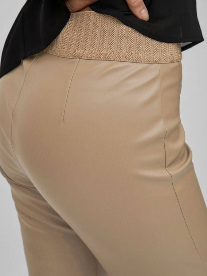 Vila Vidagmar rwre gecoate legging , Beige, Dames
