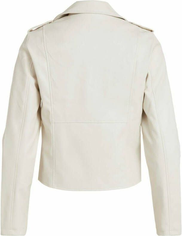 Vila Leren jas biker imitatie