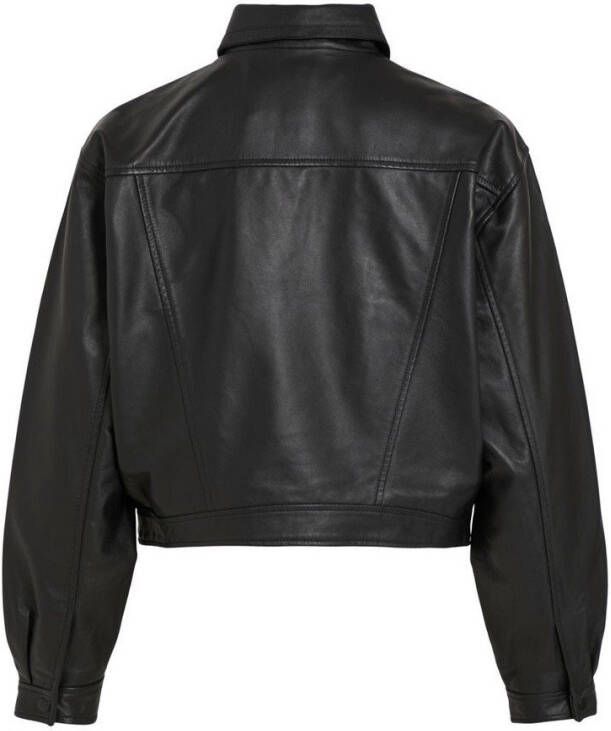 Vila Leren jas knoop