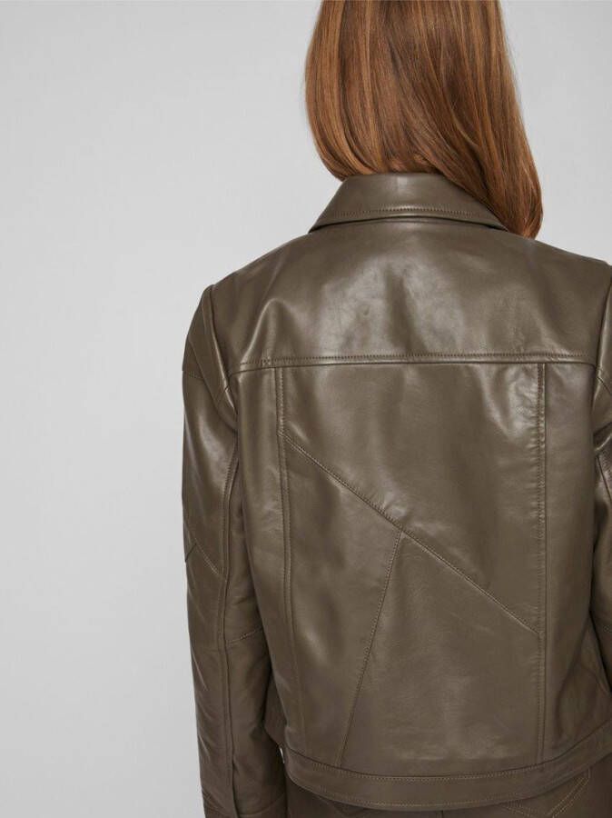 Vila Leren jas knoop