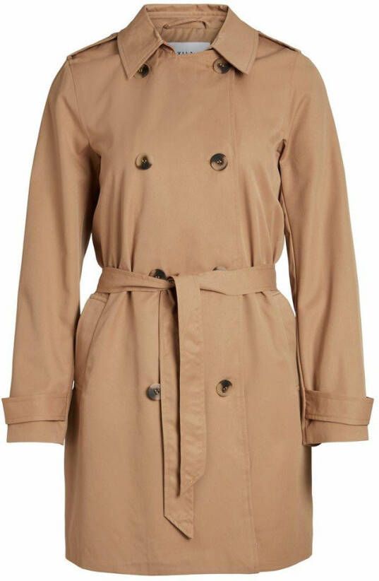 Vila Trenchcoat petite striksluiting in de taille