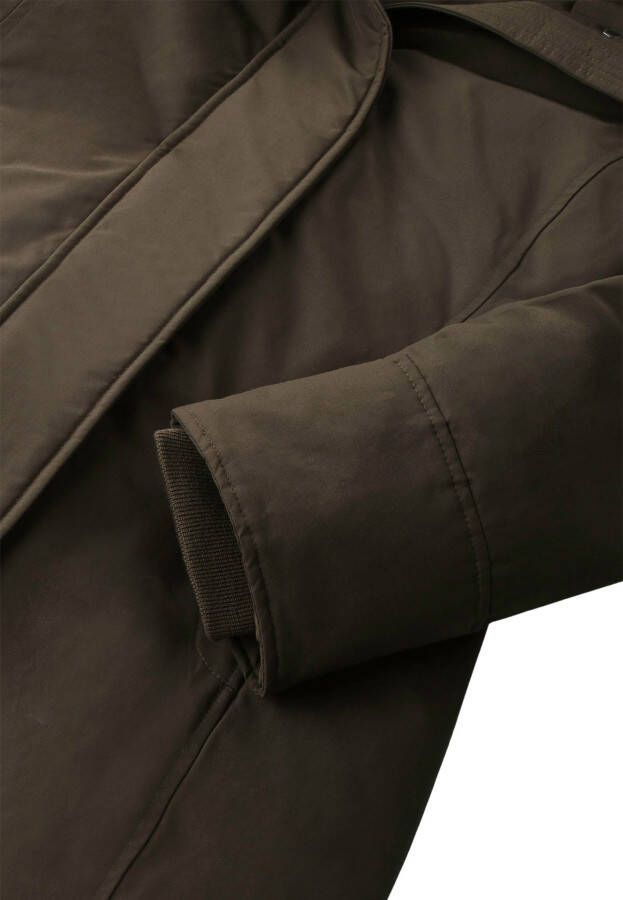 Woolrich Boulder gewatteerde parka met afneembare imitatiebontkraag