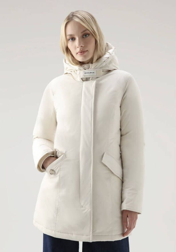 Woolrich Women luxury arctic parka milky cream