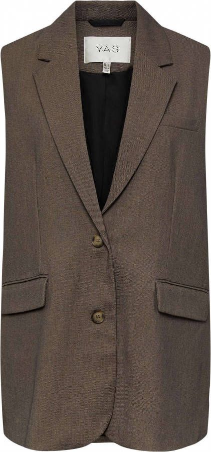 Y.A.S. Grijze Gilet Yasreemaj Waistcoat3