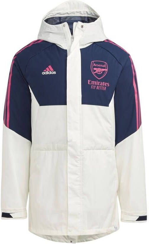 adidas Arsenal Winterjas Condivo 22 Stadion Parka Wit/Navy/Roze