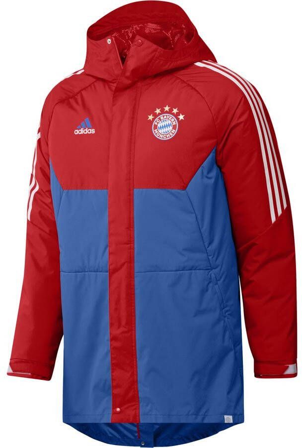 adidas Bayern München Winterjas Condivo 22 Stadion Parka Rood/Blauw/Wit