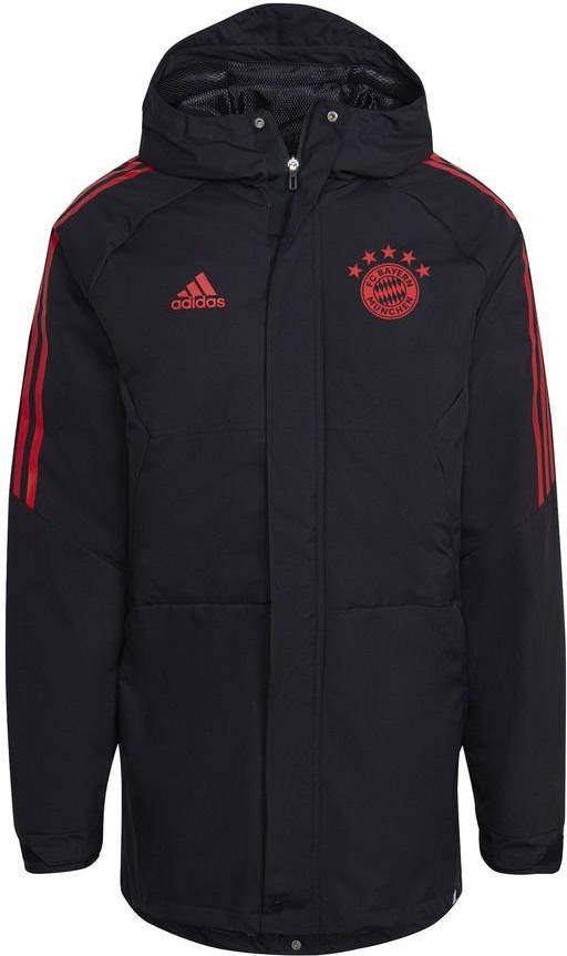 adidas Bayern München Winterjas Stadion Parka Condivo 22 Zwart/Rood