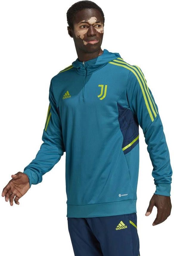 adidas juventus fc condivo 22 voetbaltrui 22/23 turquoise/groen heren