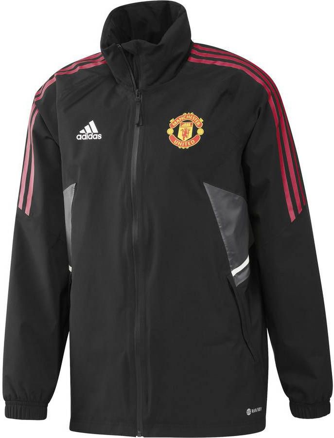 adidas Manchester United Regenjas Condivo 22 Zwart/Rood