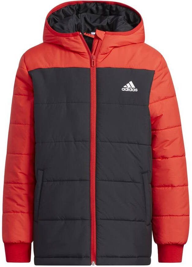 adidas Winterjas Padded Zwart/Rood/Wit Kinderen