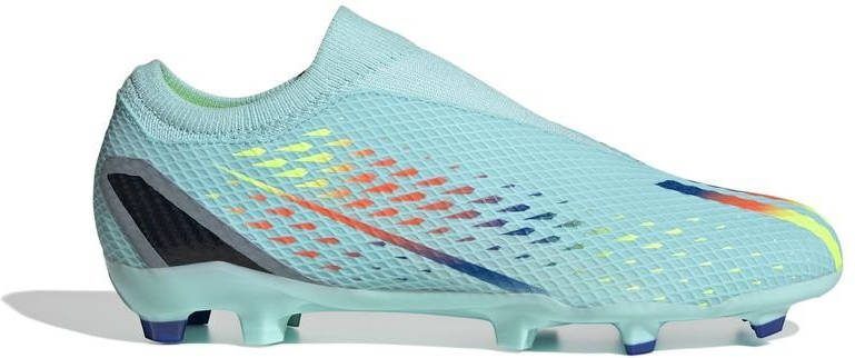 adidas X Speedportal .3 Laceless FG Al Rihla Turquoise/Blauw/Geel