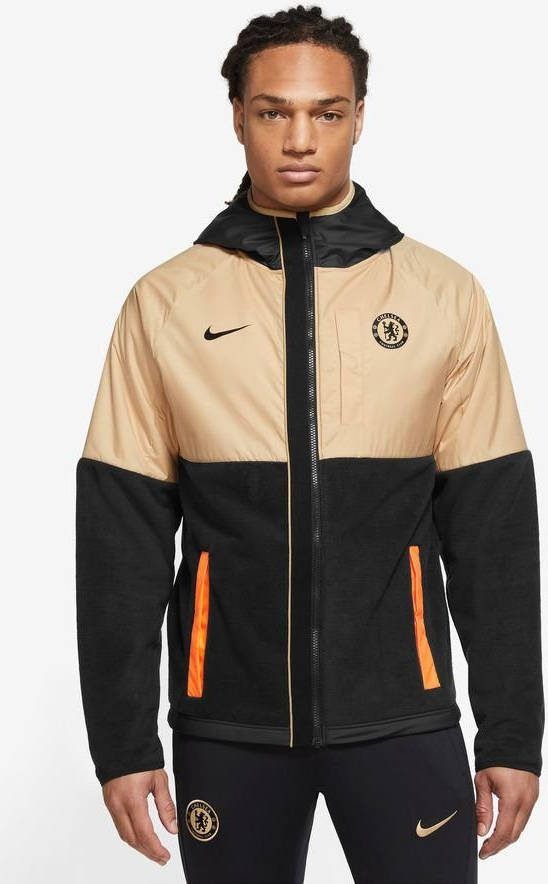 Nike Chelsea FC AWF Wintervoetbaljack met rits voor heren Bruin