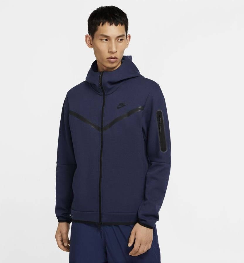Nike Sportswear Tech Fleece Hoodie met rits voor heren Blauw