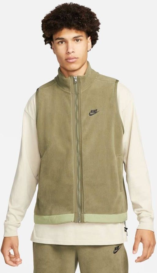 Nike Vest Club+ Fleece Winterized Groen/Zwart