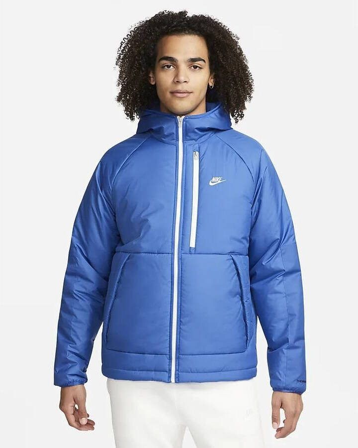 Nike Sportswear Therma FIT Legacy Herenjack met capuchon Blauw