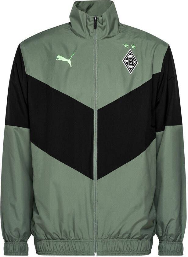 PUMA Borussia Mönchengladbach Jas Pre Match Groen/Zwart