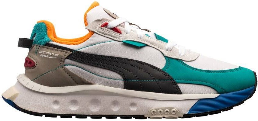 Puma Wild Rider Layers sneaker met su&#xE8, de en leren details