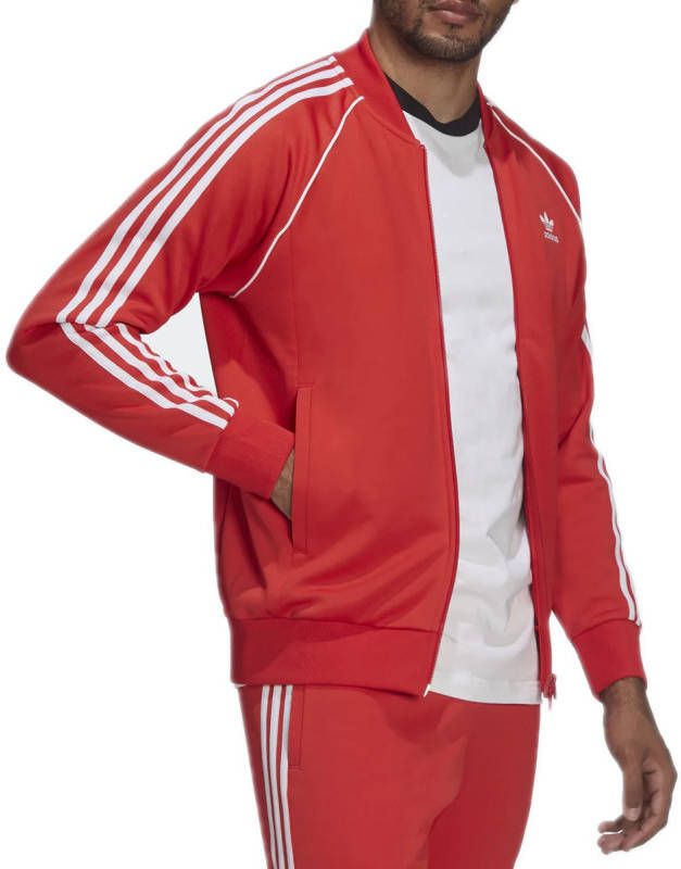 adidas Originals Adicolor Classics Primeblue SST Trainingsjack Vivid Red Heren