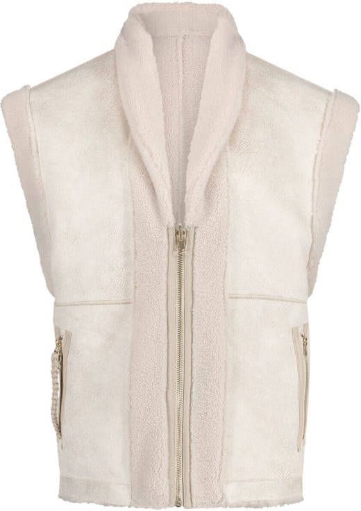 Goosecraft Mila Teddy Coat Off White gilet