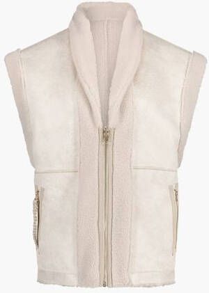 Goosecraft Mila Teddy Coat Off White gilet