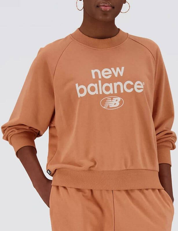 New Balance Hoodies & Sweatvesten Beige Dames