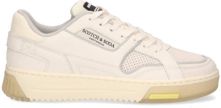 Scotch & Soda New Cup sneaker met leren details