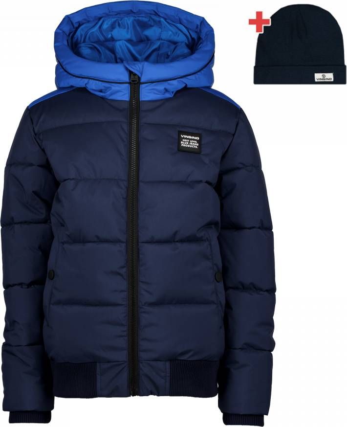 Vingino winterjas Tash donkerblauw/hardblauw