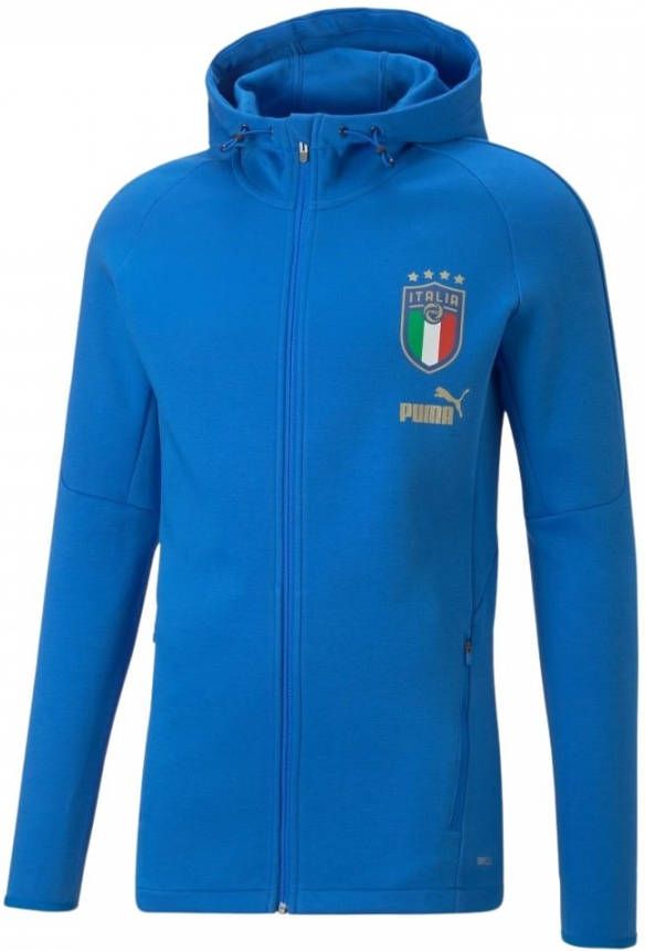 Puma italië football casuals player trainingsjas blauw heren