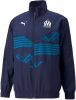 PUMA Olympique Marseille Pre Match Trainingsjack 2021 2022 Donkerblauw Wit online kopen