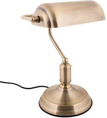 Leitmotiv Tafellampen Table lamp Bank iron Goudkleurig