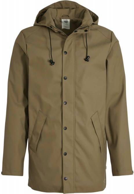 America Today Heren Regenjas Heren Middenlang Bruin