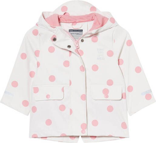 C&A Baby Club baby gebloemde regenjas wit