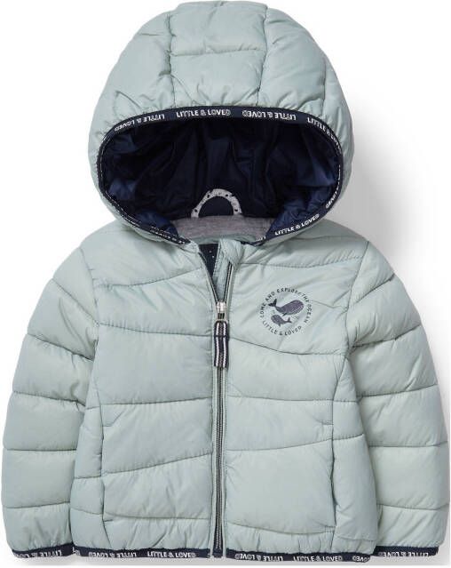 C&A Baby Club gewatteerde jas met printopdruk mintgroen