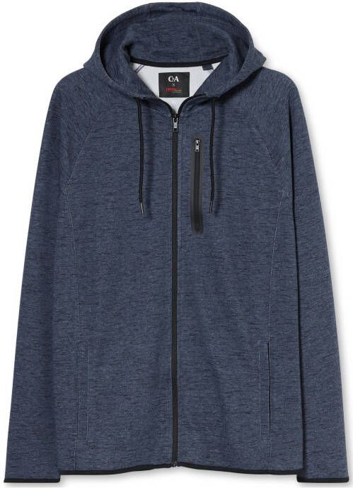 C&A gemêleerd sweatvest donkerblauw