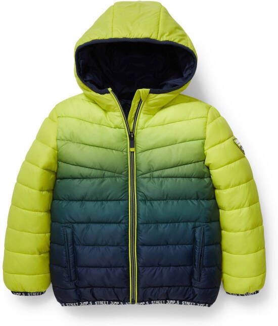 C&A gewatteerde tussenjas limegroen/groen/blauw